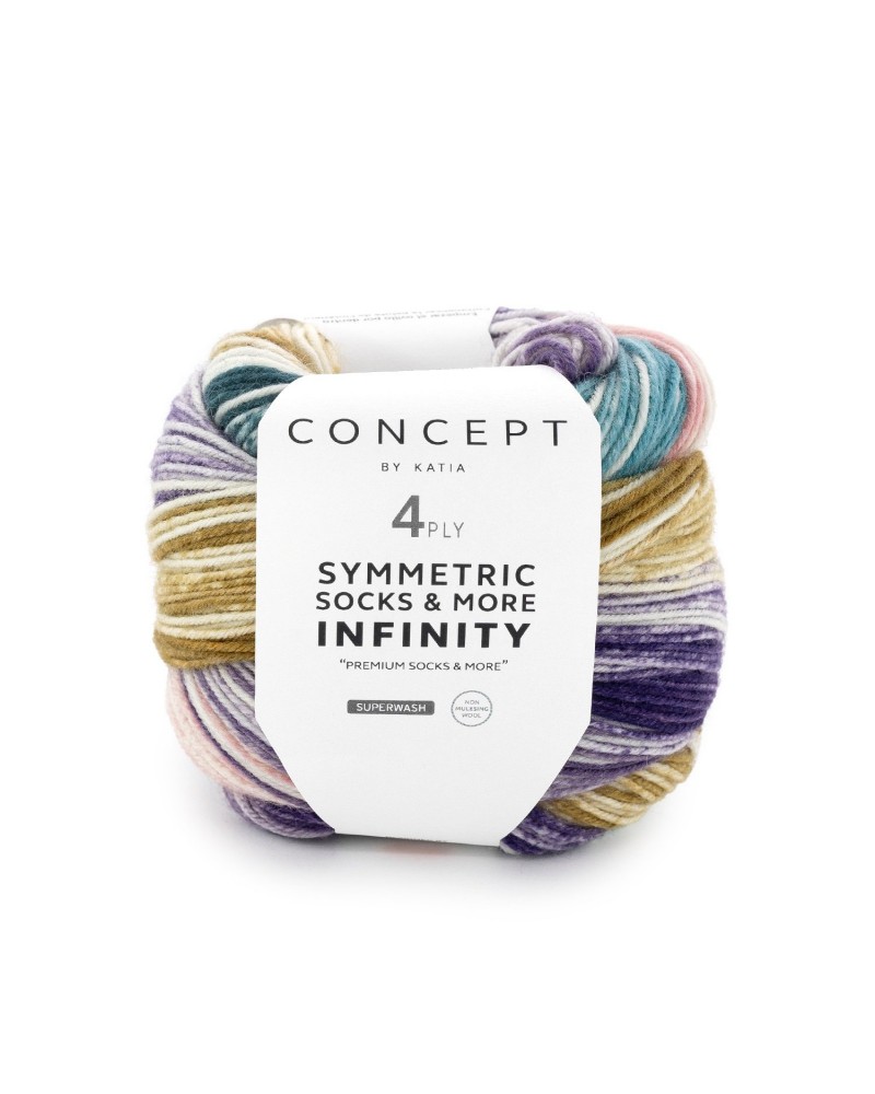 KATIA SYMMETRIC SOCKS & MORE - INFINITY-91 - MARRÓN-FUCSIA-MORADO KATIA SYMMETRIC SOCKS & MORE - INFINITY-91 - MARRÓN-FUCSIA-MORADO