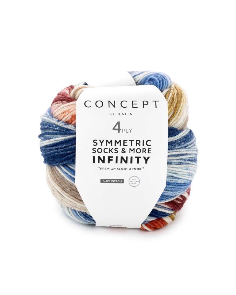 KATIA SYMMETRIC SOCKS & MORE - INFINITY-92 - AZUL-BEIGE-TEJA-GRANATE KATIA SYMMETRIC SOCKS & MORE - INFINITY-92 - AZUL-BEIGE-TEJA-GRANATE