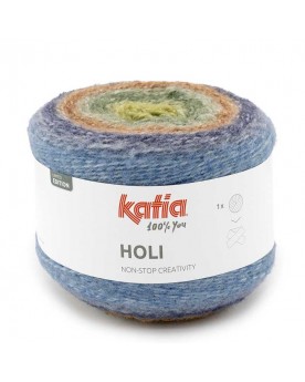 KATIA HOLI 503 - VERDE-CAMEL-AZUL