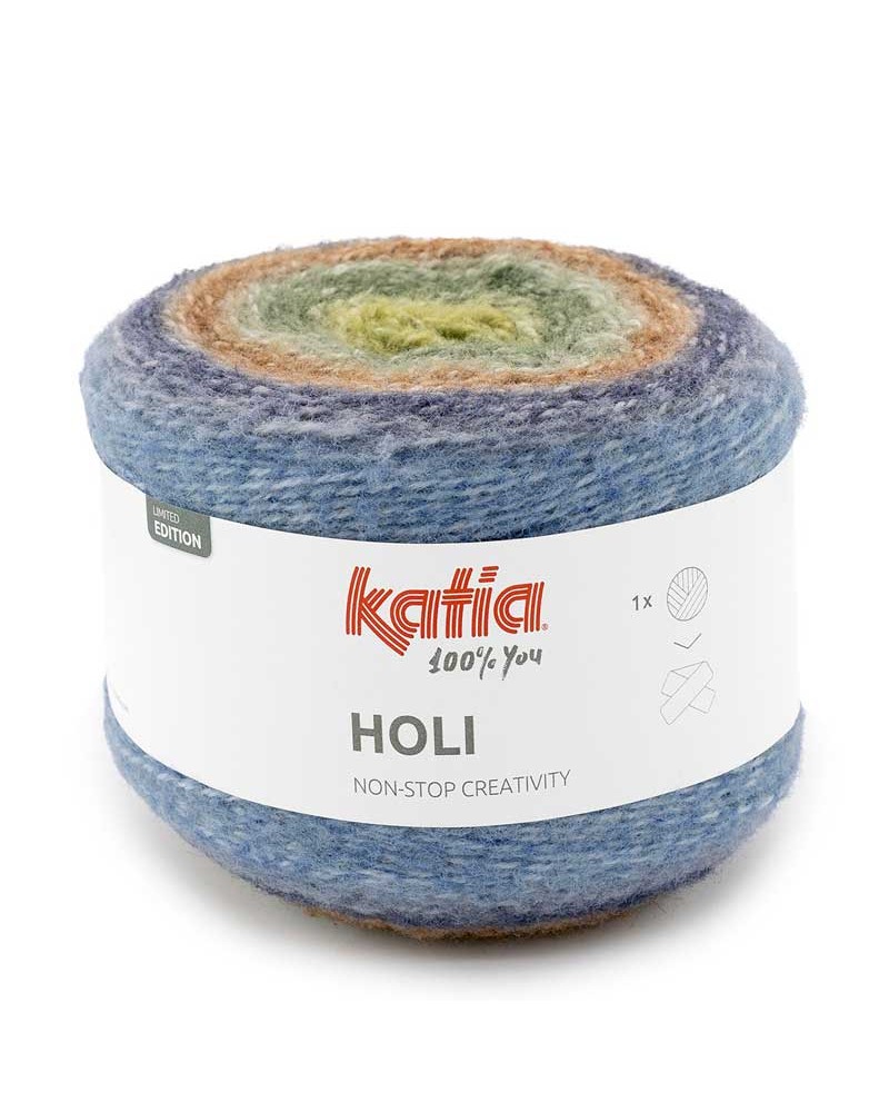 KATIA HOLI 503 - VERDE-CAMEL-AZUL