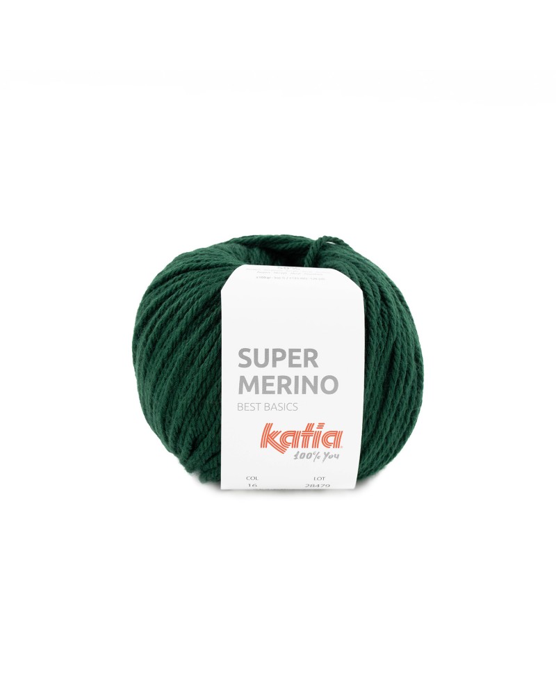 KATIA SUPER MERINO 16 VERDE BOTELLA