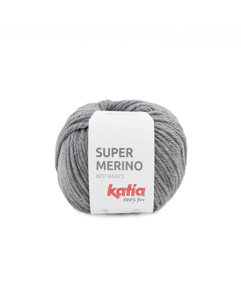 KATIA SUPER MERINO 10 GRIS MEDIO