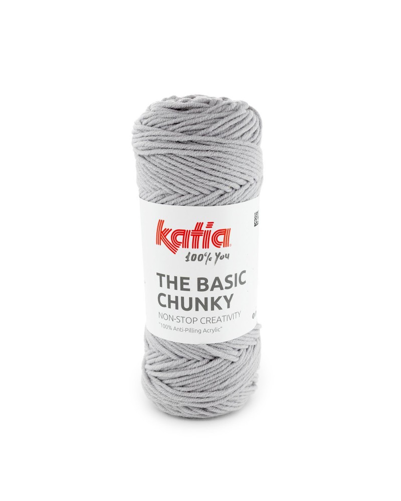 KATIA THE BASIC CHUNKY  200 - GRIS CLARO PERLADO