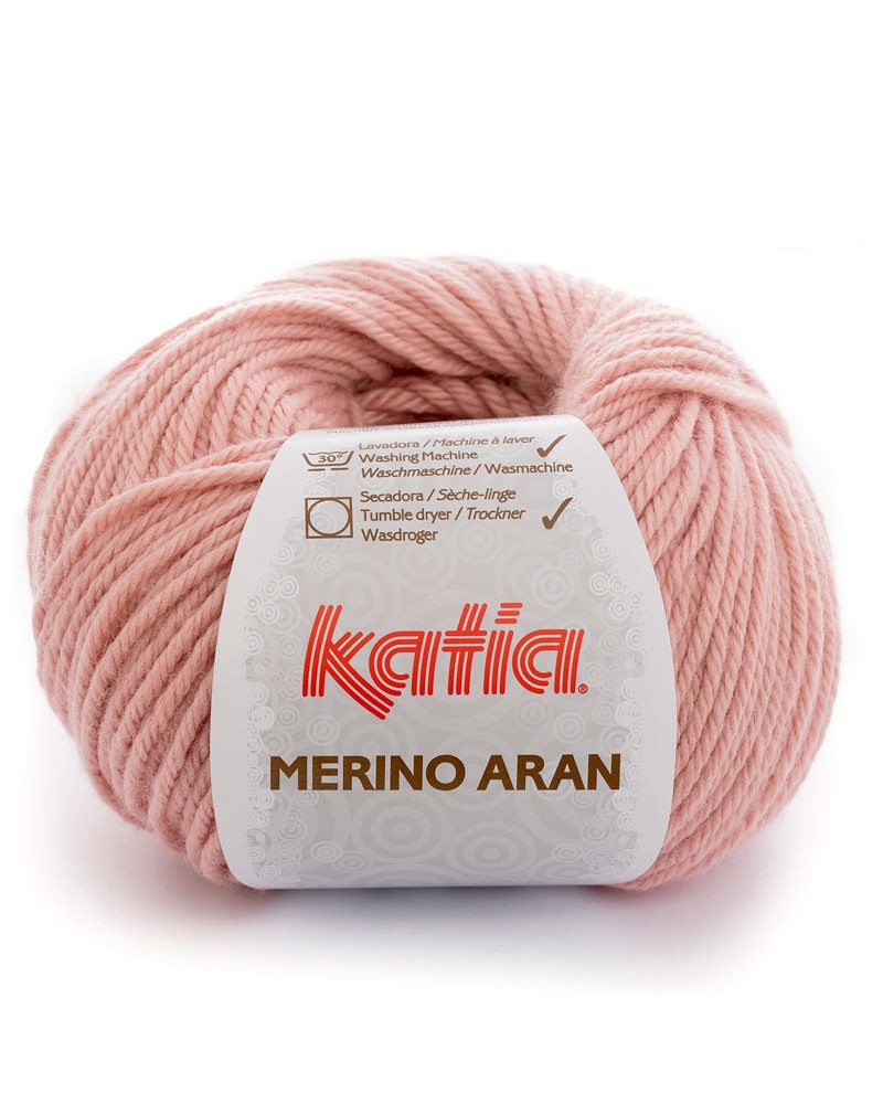 LANA KATIA  MERINO ARAN ROSA MEDIO 83