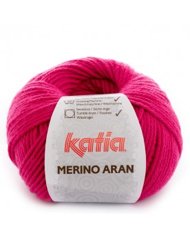 LANA KATIA MERINO ARAN FUSIA 52