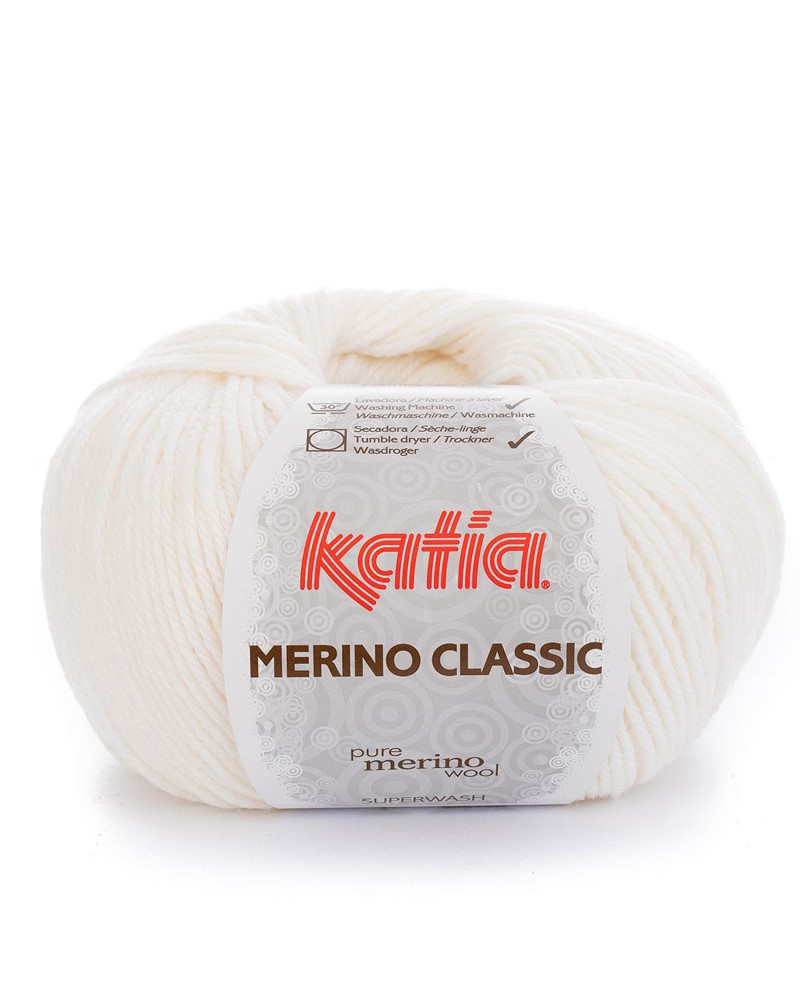 LANA KATIA MERINO CLASSIC BLANCO 01 LANA KATIA MERINO CLASSIC BLANCO 01